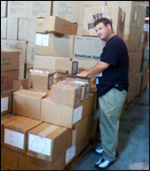 Jeremy Bluestein with Boxes